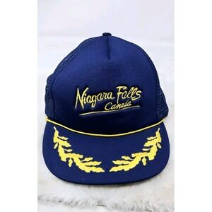Vtg 80s Niagara Falls Advertising Trucker Snapback Hat Mesh  NWOT